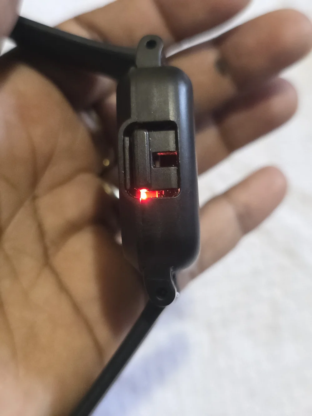 Black Silicone Smartwatch with Square Case